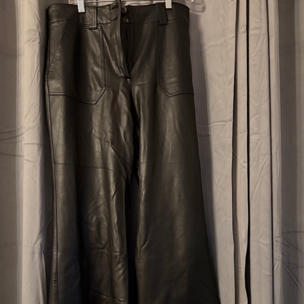 Vegan leather pants. The Naomi